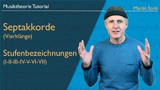 Musiktheorie Wie funktioniert das mit den en vierstimmigen Akkorden Septakkorde im Jazz [upl. by Sarad]