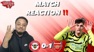 Brentford 01 Arsenal  Troopz Match Reaction  KING KAI TO THE RESCUE [upl. by Legnalos]