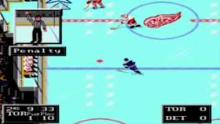 NHL 94 Toronto Maple Leafs vs Detroit Red Wings [upl. by Keating39]