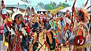 Traditional First Nations Pow Wow Drum Music Ceremony and Full Regalia [upl. by Podvin902]