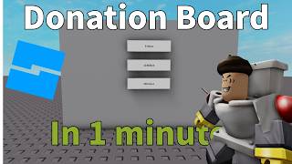 How to make a Donation Board in Roblox Studio [upl. by Yoshi337]