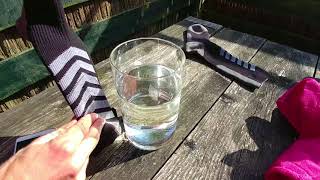 Sealskinz MTB Mid Mid Hydrostop Review Waterproof Socks Test my Phone in the Water [upl. by Hsemar817]