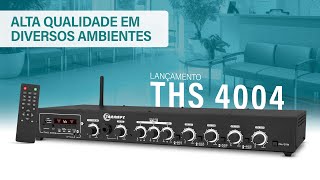 Receiver Taramps THS 4004  Ideal para Som Ambiente [upl. by Etnoed]