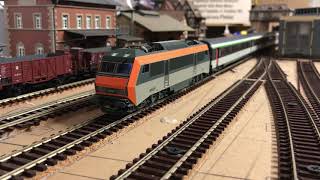 Roco 187 Sybic with corail coaches [upl. by Northrop840]