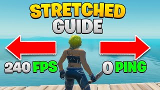 Die BESTE STRECHED Auflösung für Fortnite Chapter 5 👑  Stretched einstellenTutorial Deutsch [upl. by Eedia]