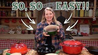 Enameled Cast Iron  How to CHOOSE CARE FOR and COOK With It [upl. by Edniya]