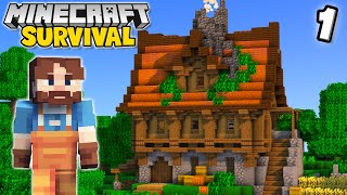 Starting My Perfect Minecraft World  Survival Lets Play  Episode 1 [upl. by Jehanna]