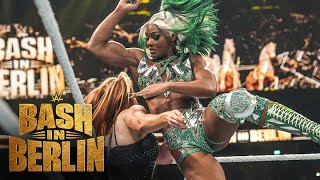 The Unholy Union vs Bianca Belair amp Jade Cargill – Title Match WWE Bash in Berlin 2024 highlights [upl. by Latta]