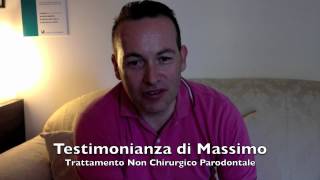 Terapia Parodontale Laser Imola  Testimonianza di Massimo [upl. by Jacquelyn167]