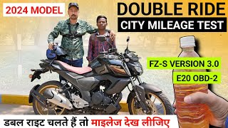 2024 Yamaha FZS Version 30 Mileage Test FZS V3 Mileage Test 2024 MODEL FZS V3 Mileage New150 [upl. by French]