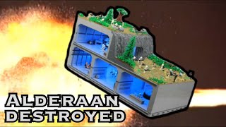 The Destruction of Alderaan in LEGO [upl. by Aynotan294]