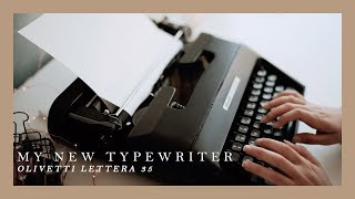 Meet My New Baby  Olivetti Lettera 35 Typewriter [upl. by Kery]