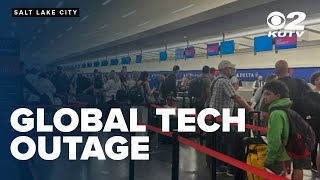 Worldwide tech outage hits banks airports businesses [upl. by Perretta]