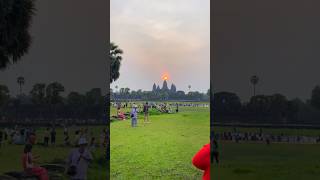 🇰🇭This is Laoclassics Stunning sunset 🌅 at Angkor wat  Siem Reap Temple [upl. by Amathiste]