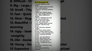 Mastering IELTS Essential Synonyms [upl. by Rasec183]