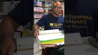 Veja o vídeo completo e aprenda como não entupir sua tela durante a pintura serigrafía [upl. by Gridley]