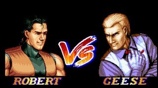 Art of Fighting 2 Robert Garcia vs Geese Howard [upl. by Knutson749]