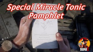 Red Dead Redemption 2  Special Miracle Tonic Pamphlet Location [upl. by Yuk136]