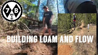 BUILDING A MTB LOAM TRACK AND FLOW TRAIL TRAILBUILDING TIMELAPSE [upl. by Ametaf]