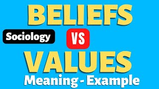 Beliefs vs Values difference  Difference between beliefs and values  Beliefs and norms difference [upl. by Neri]