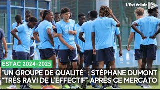 Stéphane Dumont quottrès ravi de leffectifquot de lEstac pour cette saison 20242025 [upl. by Sheree]