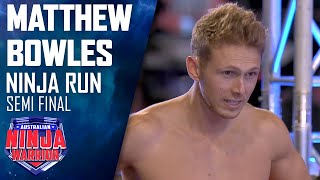 Matt Bowles is the fastest Ninja yet  Australian Ninja Warrior 2020 [upl. by Hallette]