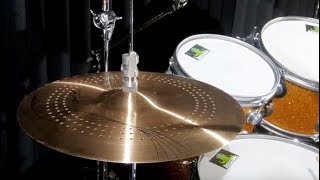 Chimbal Orion WS Whisper Hihat 14quot Micro Furos Cymbal Sound Check [upl. by Kwapong173]