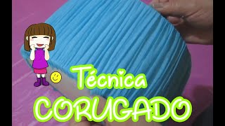 Técnica de CORRUGADO para forrar piñata de tambor  Quédate en casa y aprende con Emily 3 [upl. by Alehcim157]