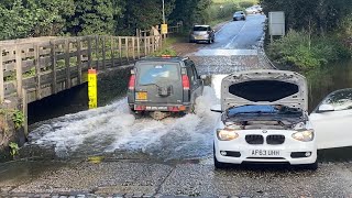 Rufford Ford  Vehicles vs Flooded Ford compilation  38 [upl. by Ursel]