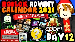 FINALLY AN ACCESSORY CODE ROBLOX ADVENT CALENDAR 2021 DAY 12 [upl. by Nahgeam]