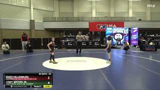 2024 Kids Folkstyle Nationals Conor Dolan vs Michael Tristin Seeders 53 Ibs 8U Semifinals [upl. by Eeltrebor351]