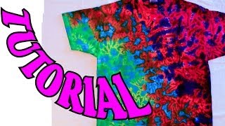 How to Tie Dye a Crinkle or Scrunch Design Full Tutorial 11 [upl. by Gadmann523]