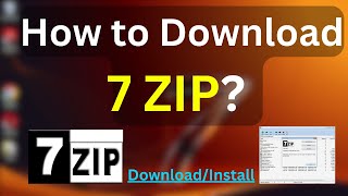 How to Download and Install 7ZIP in Windows 7 ComputerLaptop [upl. by Barthelemy]