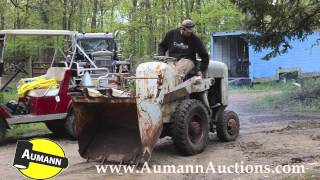 Hough Small Dump Utility Tractor  Ken Avery Antique Tractor Collection Auction [upl. by Leummas]