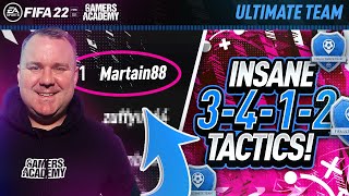 FIFA 22  INSANE 3412 CUSTOM TACTICS  PLAYER INSTRUCTIONS [upl. by Liesa504]