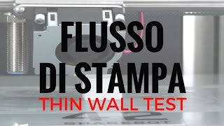 Come calibrare il Flusso di stampa  Thin wall test  Flow tuning [upl. by Khorma]