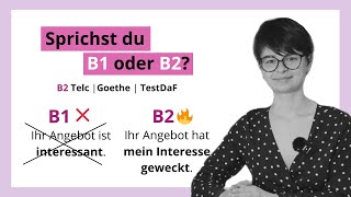 12 wichtige B2Formulierung für die Prüfung und das Leben  B1 B2 C1  MiniUnterricht mit Yuliia [upl. by Ahsrav]