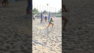 Never give up beachvolley beachers womensbeachvolleyball beachgirls beachsports [upl. by Adnahs350]