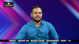 KALVI TV  TNPSCMIANS  GROUP  II A  REASONING  PART  14  Mr PERIYASAMY [upl. by Dnalra]