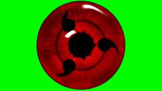 A Special Non Copyright Sharingan Eye Green Screen 3 Different Abilities [upl. by Nitsirk]