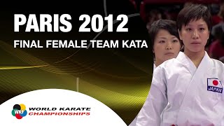 12 Karate Japan vs Italy Final Female Team Kata WKF World Karate Championships 2012 [upl. by Syhr]