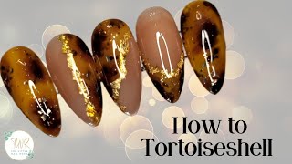 How to  🐢 Tortoiseshell Nails 🐢 madamglamofficial [upl. by Oilejor]