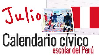 ⭐Julio Calendario Cívico 📘 aulamedia Historia [upl. by Flory116]