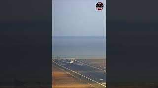 Plane LANDING with CROSSWIND  LanzaroteWebcam [upl. by Enyrhtak971]