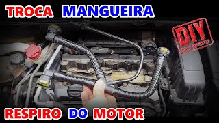 FAÇA VOCÊ MESMO   TROCA MANGUEIRA RESPIRO MOTOR 16 16V [upl. by Beaston]