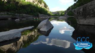 Canoë les vans  CCC canoë sur le Chassezac en Ardèche [upl. by Telfore]