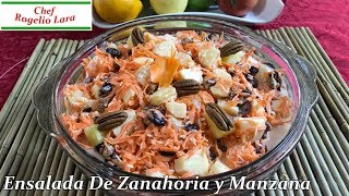 Ensalada De Zanahoria y Manzana Deliciosa Receta [upl. by Yhtomot]