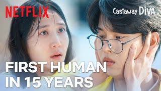 Park Eunbin meets Cha Hakyeon her first human in 15 years  Castaway Diva Ep 1  Netflix ENG CC [upl. by Medor]