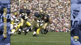 1992 vs Michigan  Reggie Brooks  125 Years of Notre Dame Football  Moment 027 [upl. by Nwad758]