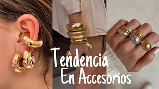 Accesorios CHUNKY nuevo estilo tendencia maximalista en aretes y ear cuffs [upl. by Llednik]